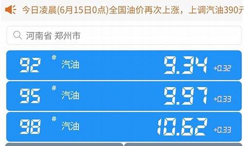 河南省今日油价95汽油_河南省今日油价9